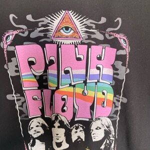 Pink Floyd Black Tee with White Print